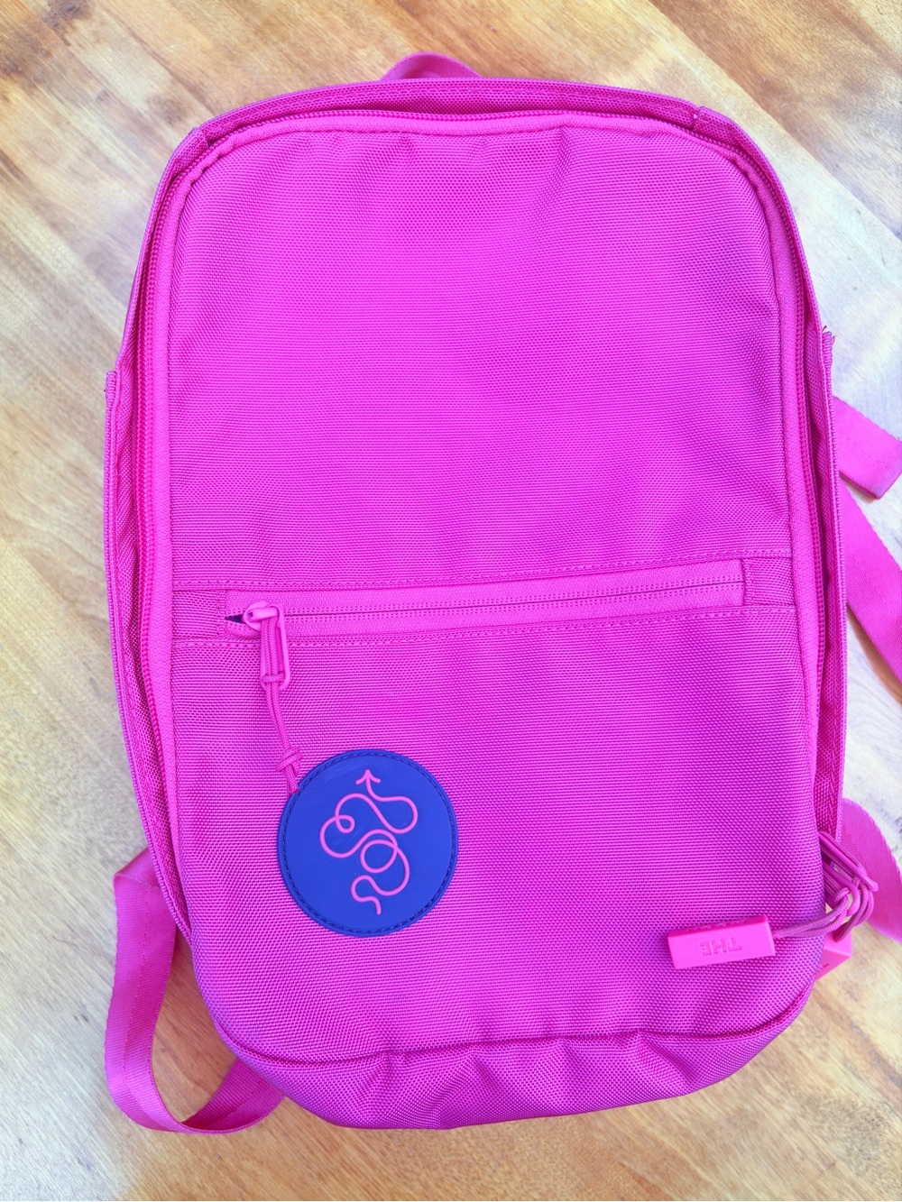 Baboon to the Moon Go-Bag mini backpack, hot pink bougainvillea